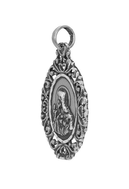 medallas de plata sagrado corazon vista oblicua 291_CORAZON1_01