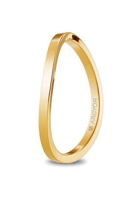 alianza de oro amarillo para boda modelo ondulado vista principal 045_5117532