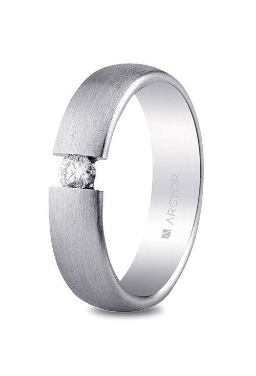 alianza en plata con circonita 5750151N