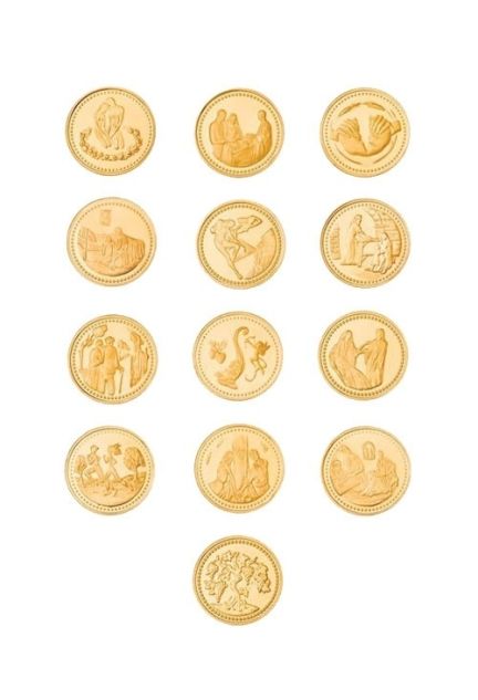 arras-de-boda-biblicas-de-plata chapada oro-18k-anverso-ag-8161ch-20