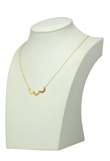 gargantilla oro amarillo 18 ktes motivo 3 lunas vista en peto 301_081208_01