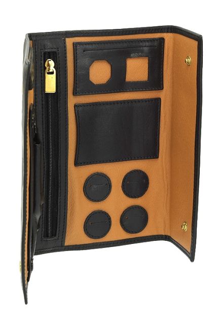 joyero de viaje para hombre piel y moneda de oro dia del padre vista interior 175_J-01_01