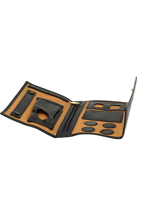 joyero de viaje para hombre piel y moneda de oro dia del padre vista tumbada 175_J-01_03