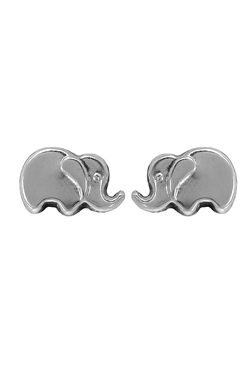 pendientes de plata para niña elefantes 052_PP0021