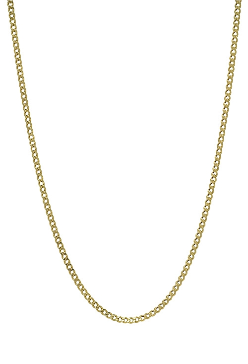 cadena para cuello oro 9 ktes eslabones barbados 40 cm de largo foto frontal 296_9K34-7952-40