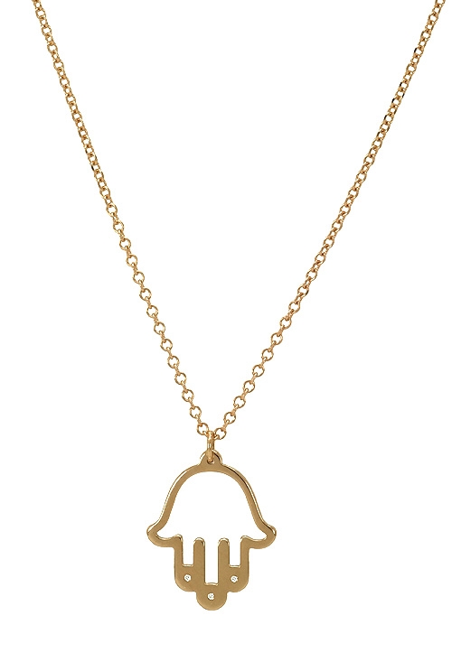 gargantilla oro amarillo 18 ktes mano de fatima vista frontal 301_043748