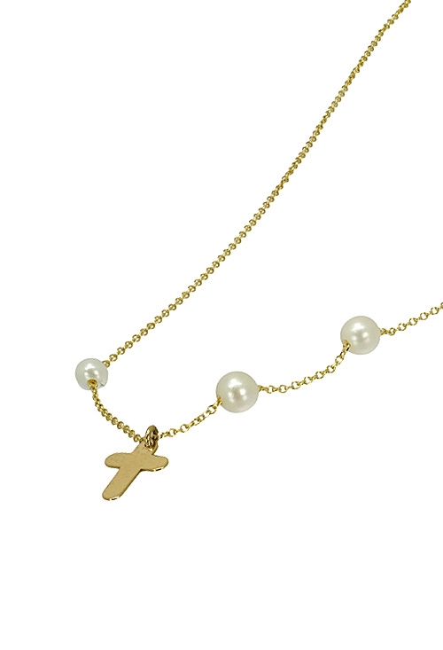 gargantilla oro amarillo 18k con motivo cruz y perlas vista extendida 301_051152_02