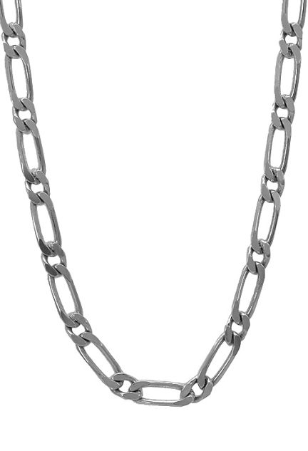 gargantilla plata eslabones macizos 1x1 foto de frente 126_BP(1-1)(4)175-50