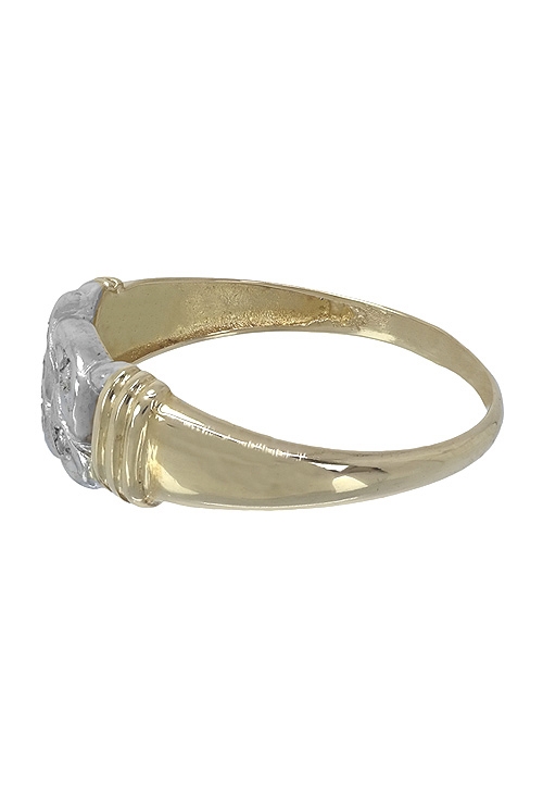 Anillo oro bicolor 18 ktes motivo eslabones (Anillos y sortijas) foto tumbada