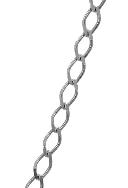 cadena de plata eslabones forma de rombo 50 cm de largo foto de tramo 126_ROMBO120-50_01