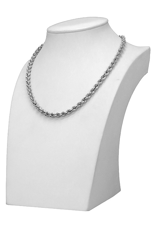 gargantilla cordon salomonico 5,50 mm de grueso y 40 cm de largo vista expositor 126_CMH5.5-40R_02