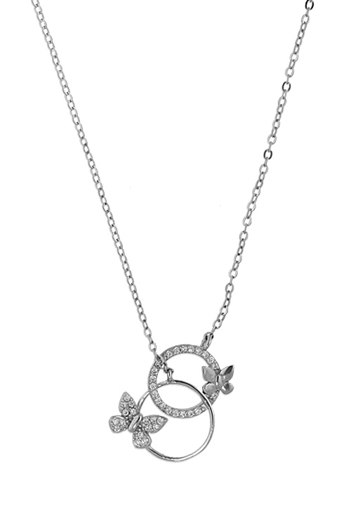 Gargantilla plata motivo circular con circonitas PVOL74698