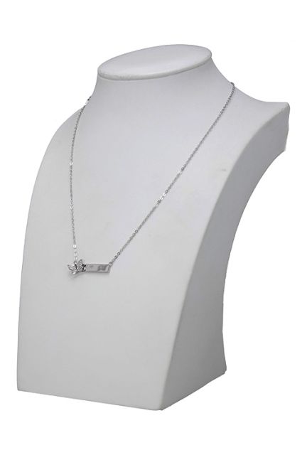 Gargantilla plata motivo mariposa con circonitas PVOL74754-1