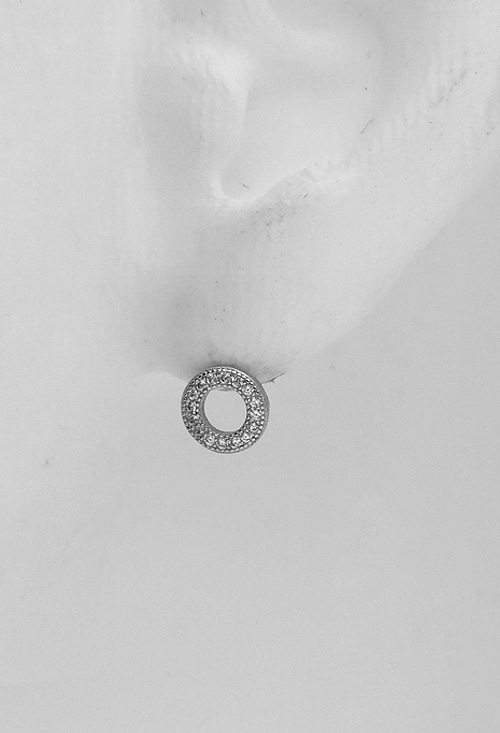 Pendientes plata círculos 280_2022837 (Pendientes) foto maniqui