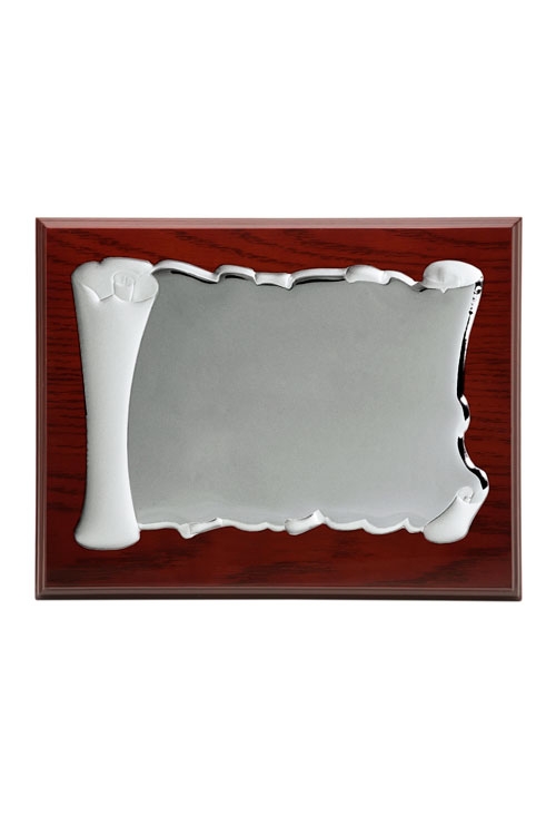 placa de homenaje plata bilaminada 135_P-1531