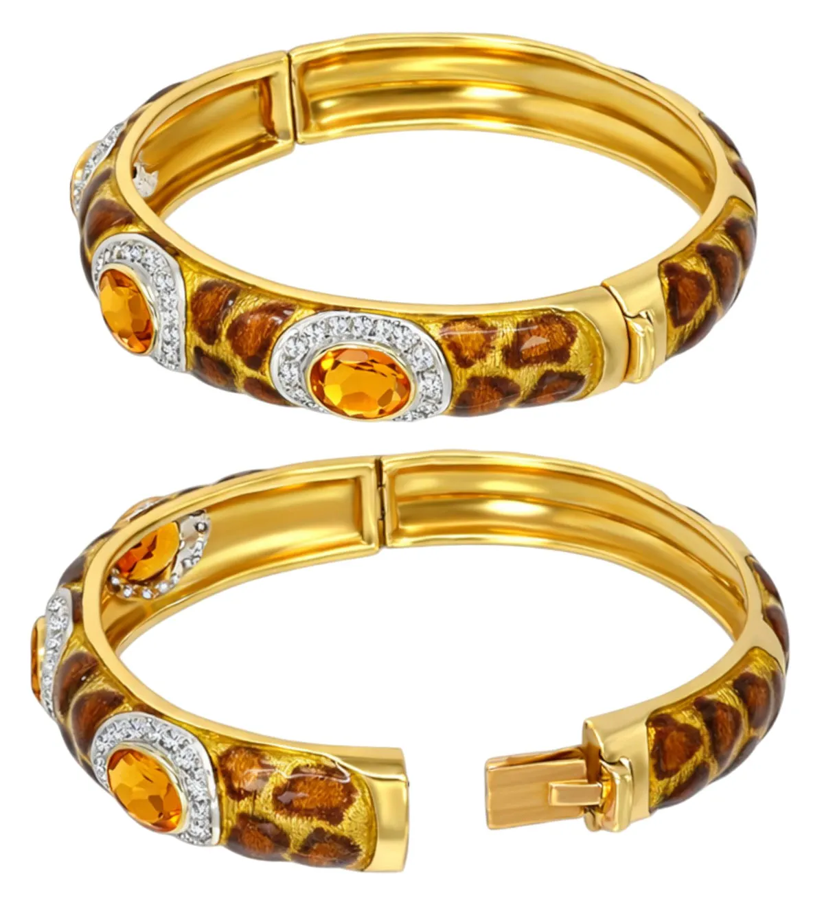 pulsera de oro 18 ktes esmalte jaguar topacios y brillantes 111_JAGUAR_01