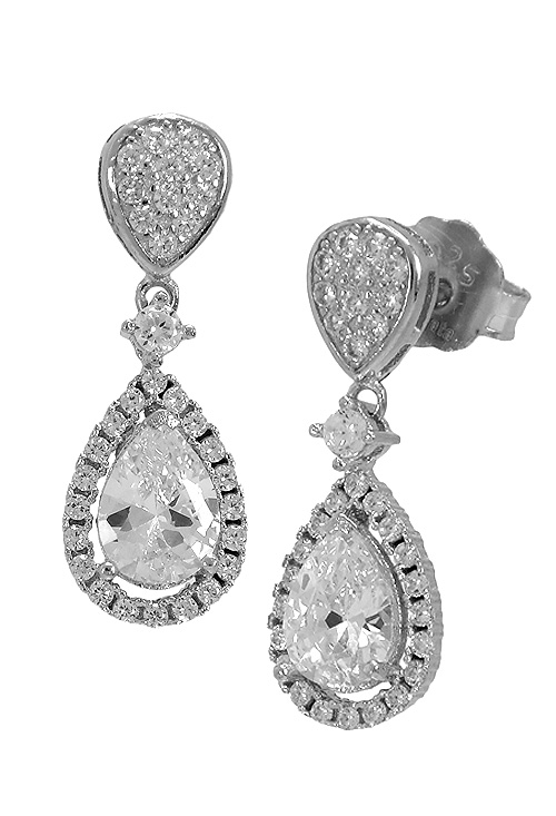 pendientes de plata para novia foto lateral precio muy barato 280_2022569_01