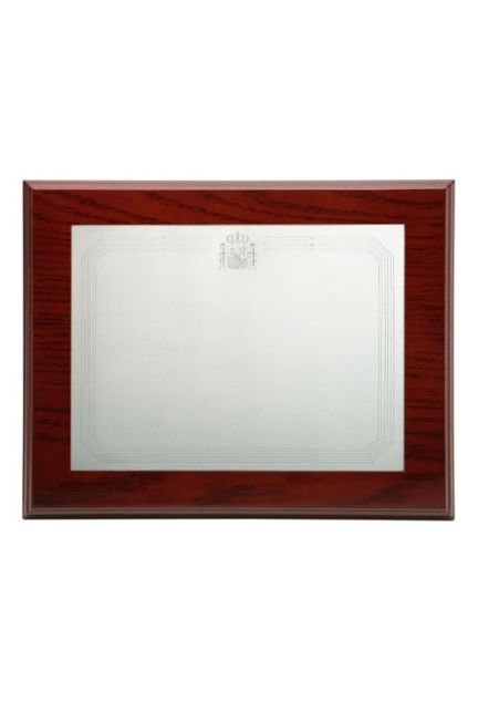 placa de homenaje con escudo del Estado Español precio especial joyeria online 135_p-1208