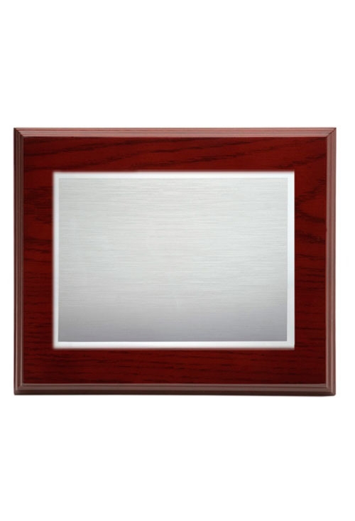 Placa de homenaje de latón plateado