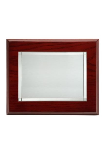 placa homenaje laton plateado 135_P-0432