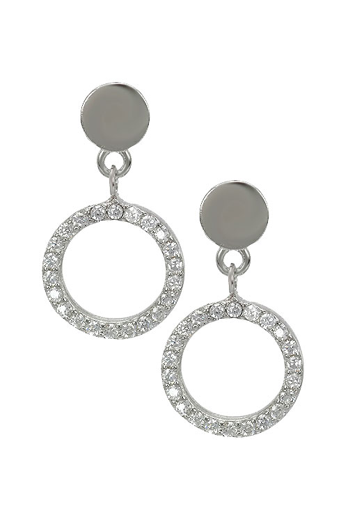 pendientes largos de plata con circonitas precio especial joyeria online muy barato foto frontal 280_2022763