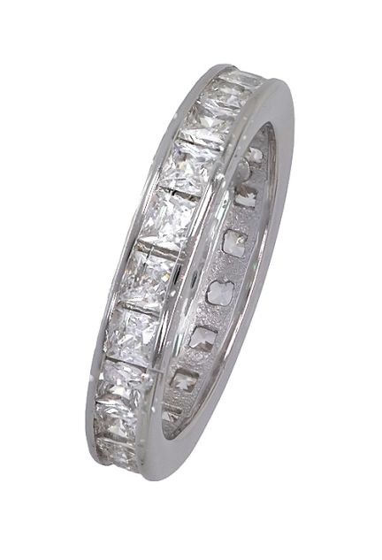 anillo plata de ley y circonitas alianza completa foto lateral 280_2010740_01