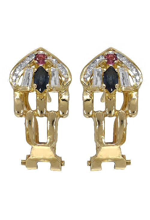 conjunto oro amarillo 18 kilates sortija pendientes y gargantilla precio especial venta online vista pendientes de frente 038_LO-021-19MY03-11-17_01