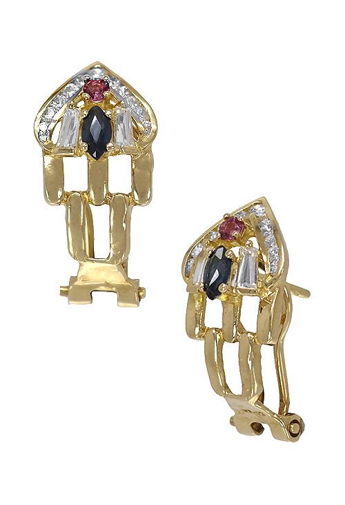 conjunto oro amarillo 18 kilates sortija pendientes y gargantilla precio especial venta online vista pendientes de lateral 038_LO-021-19MY03-11-17_02