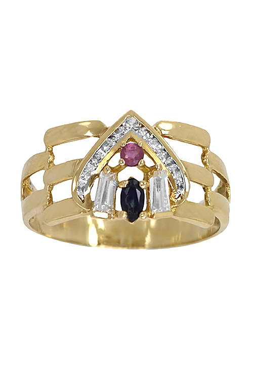 conjunto oro amarillo 18 kilates sortija pendientes y gargantilla precio especial venta online vista sortija frontal 038_LO-021-19MY03-11-17_03