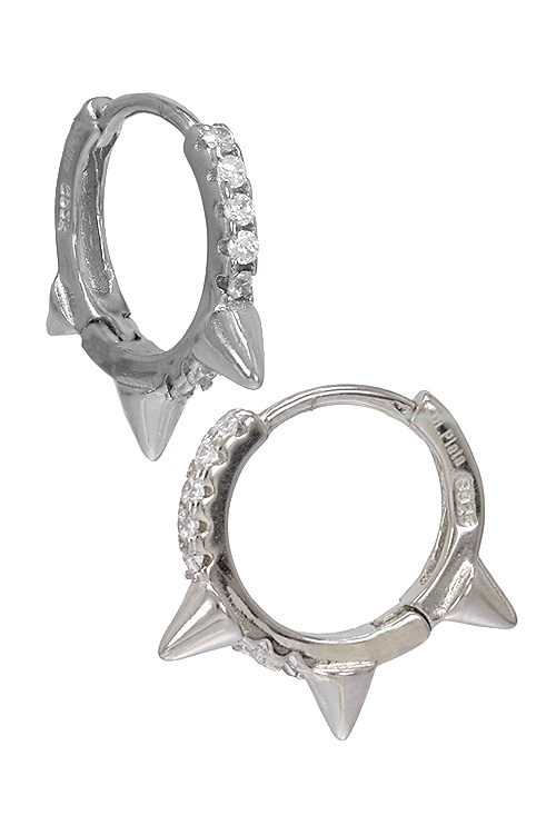 pendientes de plata punk con circonitas precio barato joyeria online foto lateral 280_2140192_01