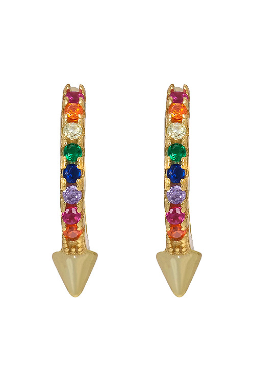 pendientes plata chapada tipo pink cristales swarovski multicolores tipo criolla foto frontal 280_2140189-Y