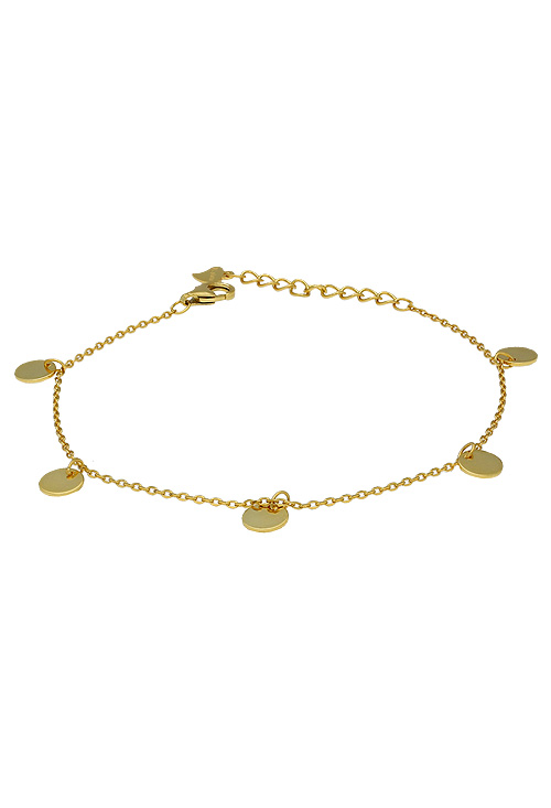 pulsera de plata chapada fetiches en forma de disco foto lateral precio barato joyeria online 280_2040738-Y_01