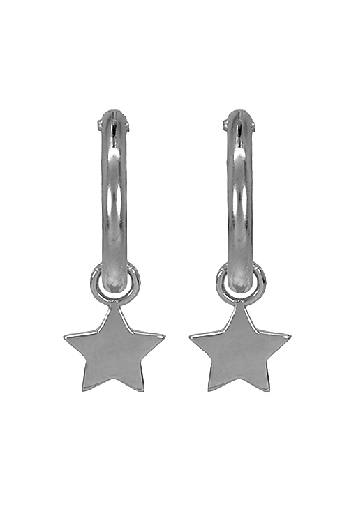 criollas de plata con colgante estrella para hombre y para mujer vista frontal batos en joyeria online 280_2140130_01