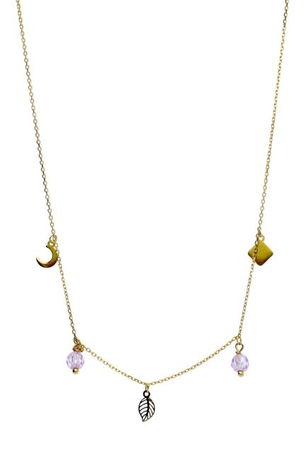 Gargantilla oro 18k 5 motivos diferentes