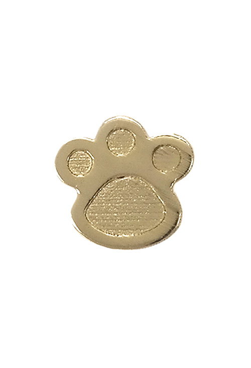 Piercing con forma de pie de perro de oreja de oro amarillo de ley de 18 kilates en nuestra joyeria online frontal 030_3265