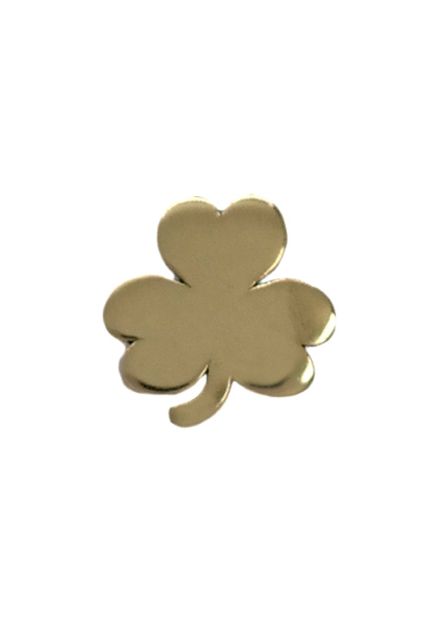 Piercing de oreja tragus de oro de 18 kilates con forma de trebol frontal 030_3279