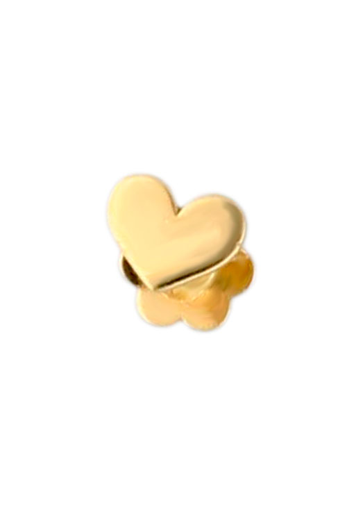 piercing oro 18k para tragus forma corazon vista frontal 030_3256