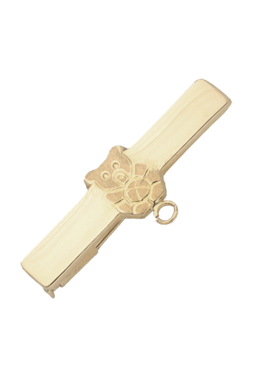 laña oro 18 kilates para bebe con motivo oso vista principal precio muy barato joyeria online 036_B29787