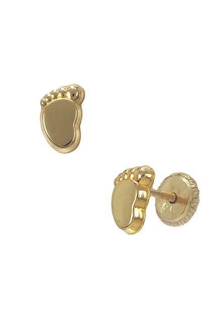 pendientes oro amarillo 18 ktes para niña foto lateral 030_2807_01