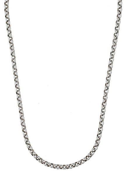 vista frontal cadena de plata eslabones tipo rolo 234_ROLO40-50_01