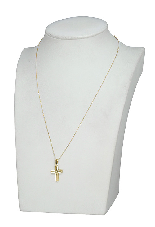 gargantilla oro amarillo 18 kilates motivo cruz precio especial joyeria online foto en peto 304_GSPT1099-1_02