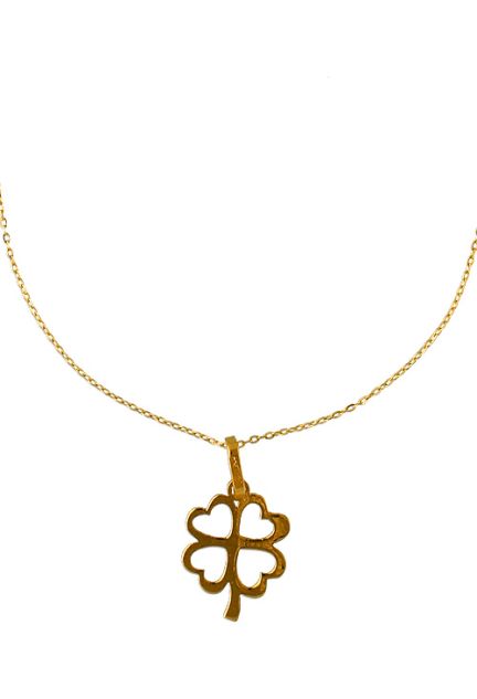 gargantilla oro amarillo motivo trebol foto principal precio de ocasion joyeria online 304_GAPT1030-1