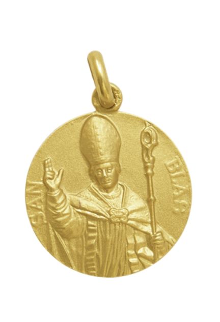 Medalla de San Cristobal de oro de ley de 18 kilates en color amarillo al mejor precio en nuestra joyeria online 268_M1-1-63-16L imagen