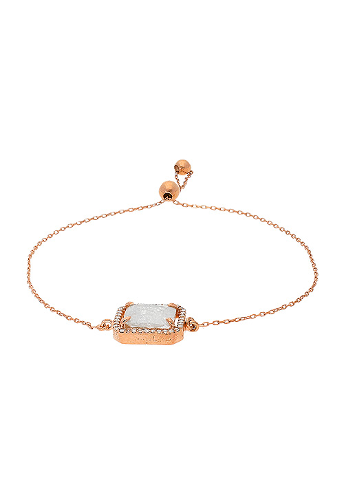 pulsera de plata chapada con motivo central cuarzo y circonitas precio muy barato por debajo de su costo ocasion outlet joyeria foto frontal 256_005-PR-B_01