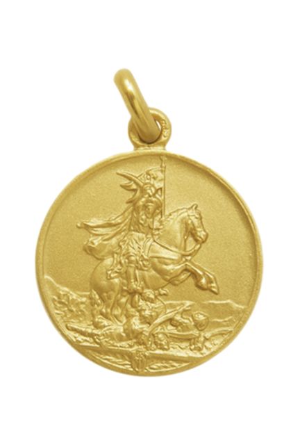 Medalla de San Jaime - Santiago realizada en oro amarillo de 18 kilates en nuestra joyeria online a los mejores precios de internet 268_M1-1-32-25