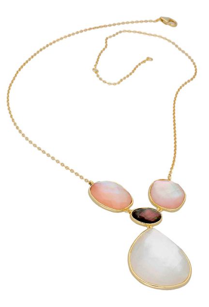 gargantilla de plata chapada motivo de nácar en distintos tonos foto completa 252_BN7350-NR-AVA-NB_01