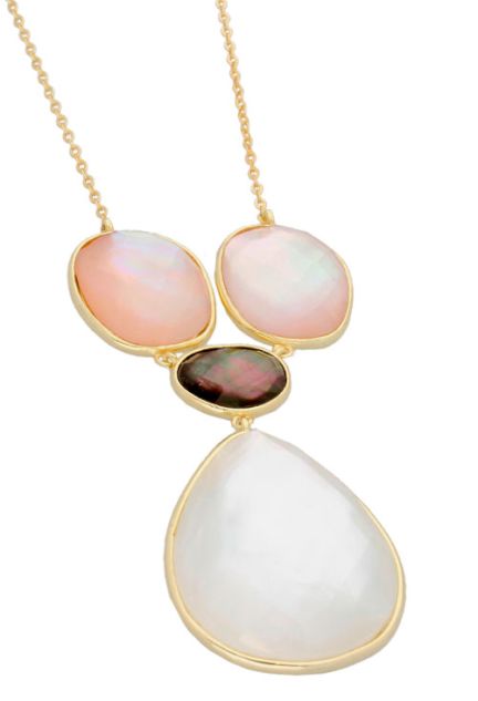 gargantilla de plata chapada motivo de nácar en distintos tonos foto principal 252_BN7350-NR-AVA-NB