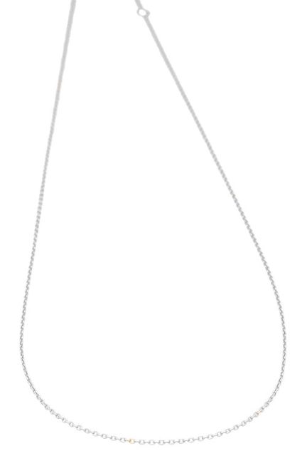 cadena oro blanco 18 kilates fina ideal para pequeños colgantes precio barato joyas online foto completa