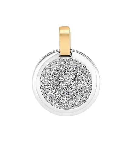 Colgante de oro bicolor 18 ktes Pleniluvio