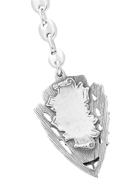 llavero plata de ley carrera de medicina vista detalle traserp